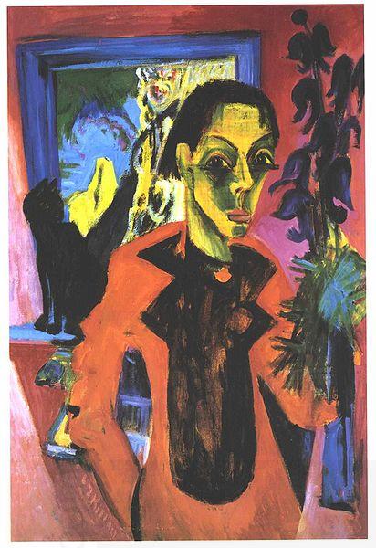 Ernst Ludwig Kirchner Selfportrait with shadow China oil painting art